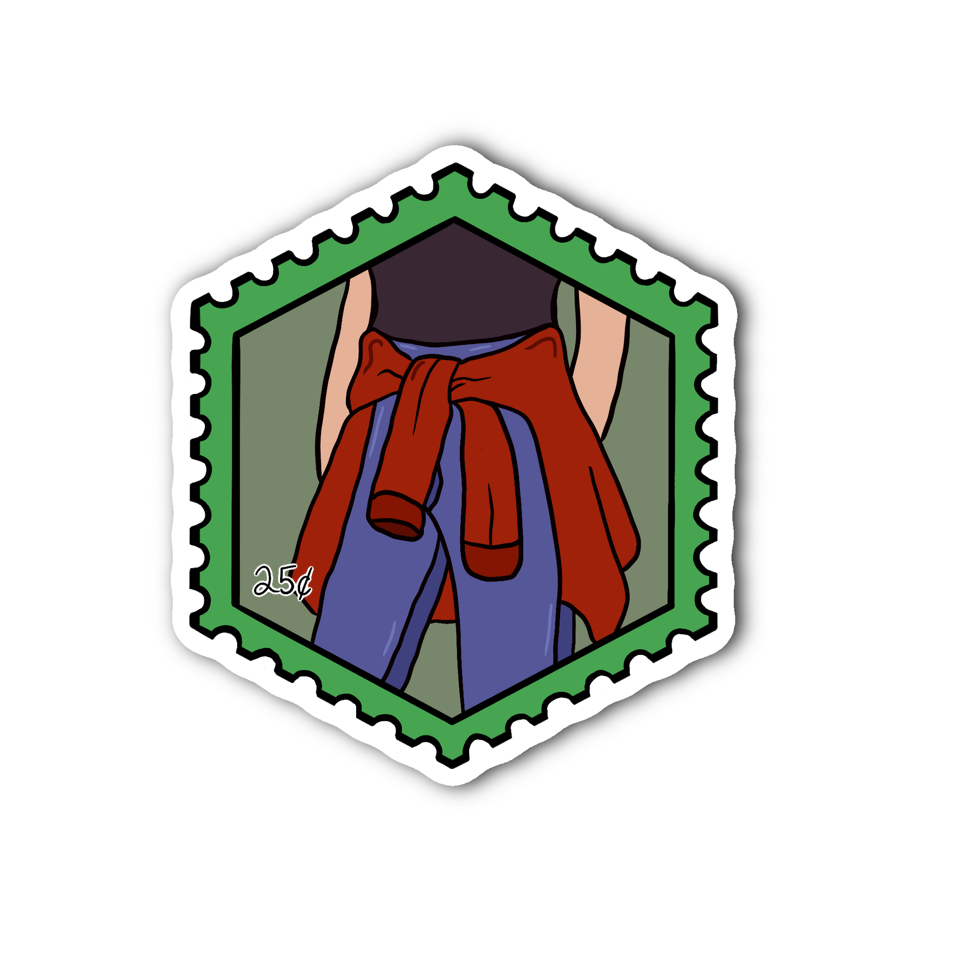 90s Flannel - Glossy Vinyl Sticker
