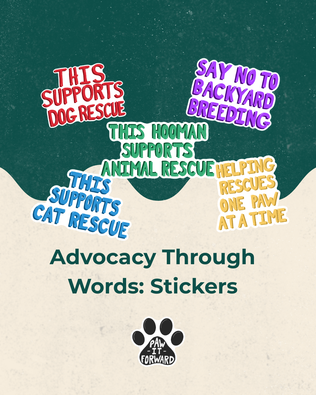 Advocacy Through Words: Stickers