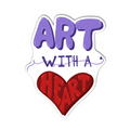 Art With a Heart - Glossy Vinyl Sticker