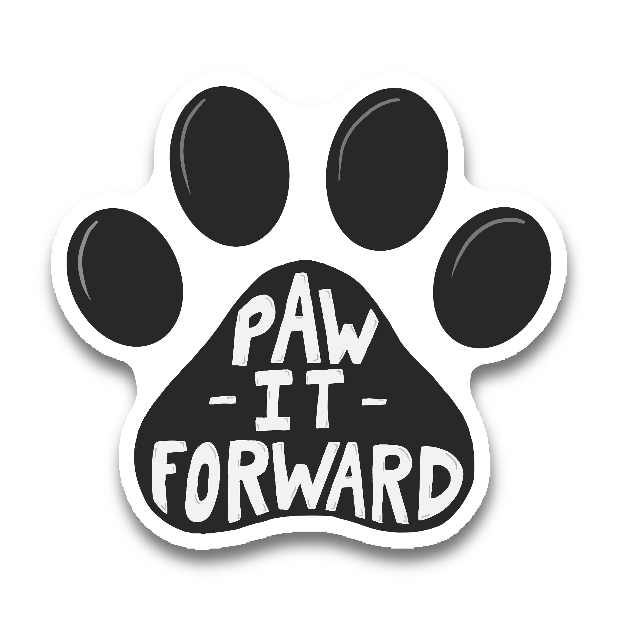 Paw it Forward - Glossy Vinyl Sticker