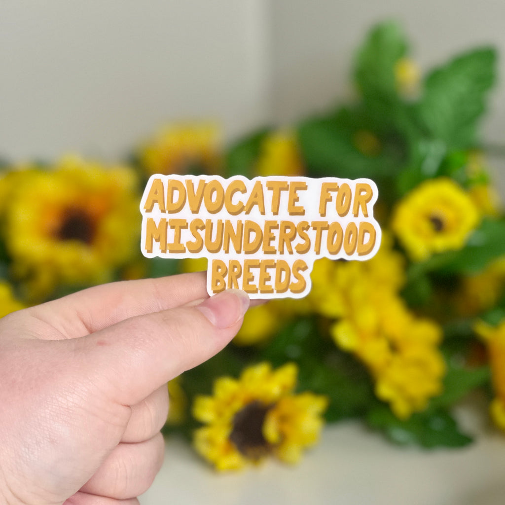 Advocate for Misunderstood Breeds - Glossy Vinyl Sticker
