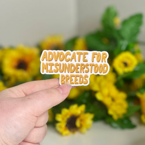 Advocate for Misunderstood Breeds - Glossy Vinyl Sticker