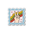 70s Peace Out - Glossy Vinyl Sticker