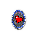 80s Arcade 8-Bit Heart - Glossy Vinyl Sticker