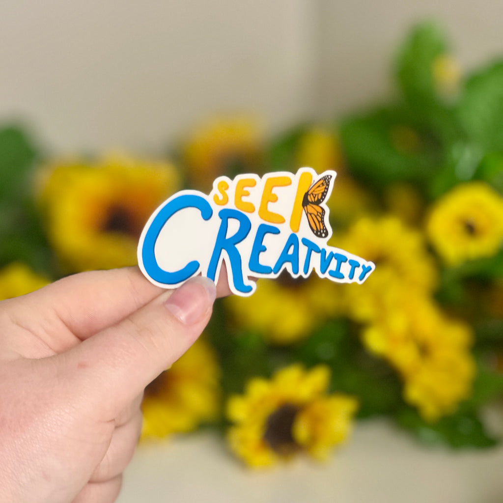 Seek Creativity - Glossy Vinyl Sticker