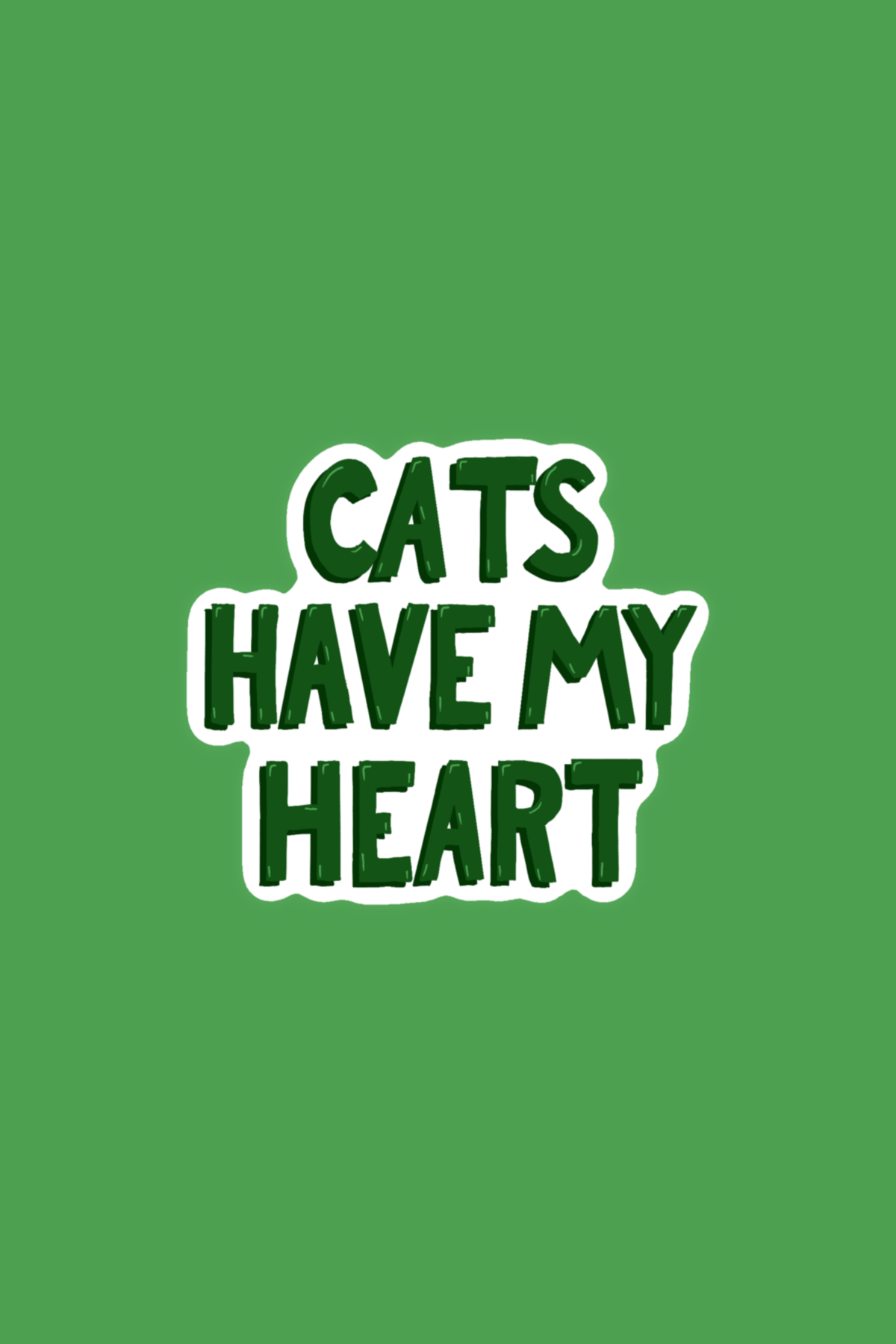 Cats Have My Heart Print