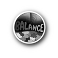 Grey Balance - Glossy Vinyl Sticker
