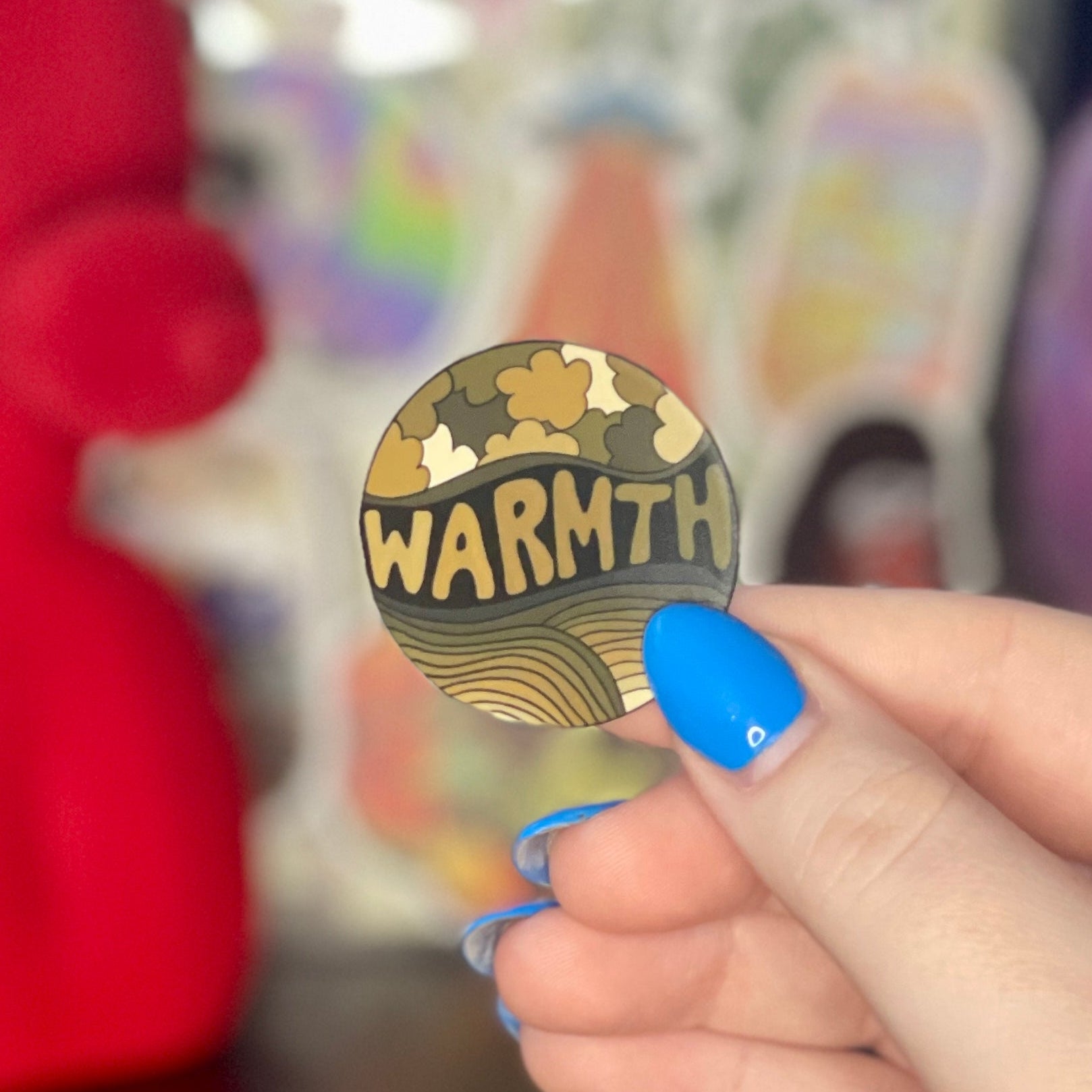 Brown Warmth - Glossy Vinyl Sticker