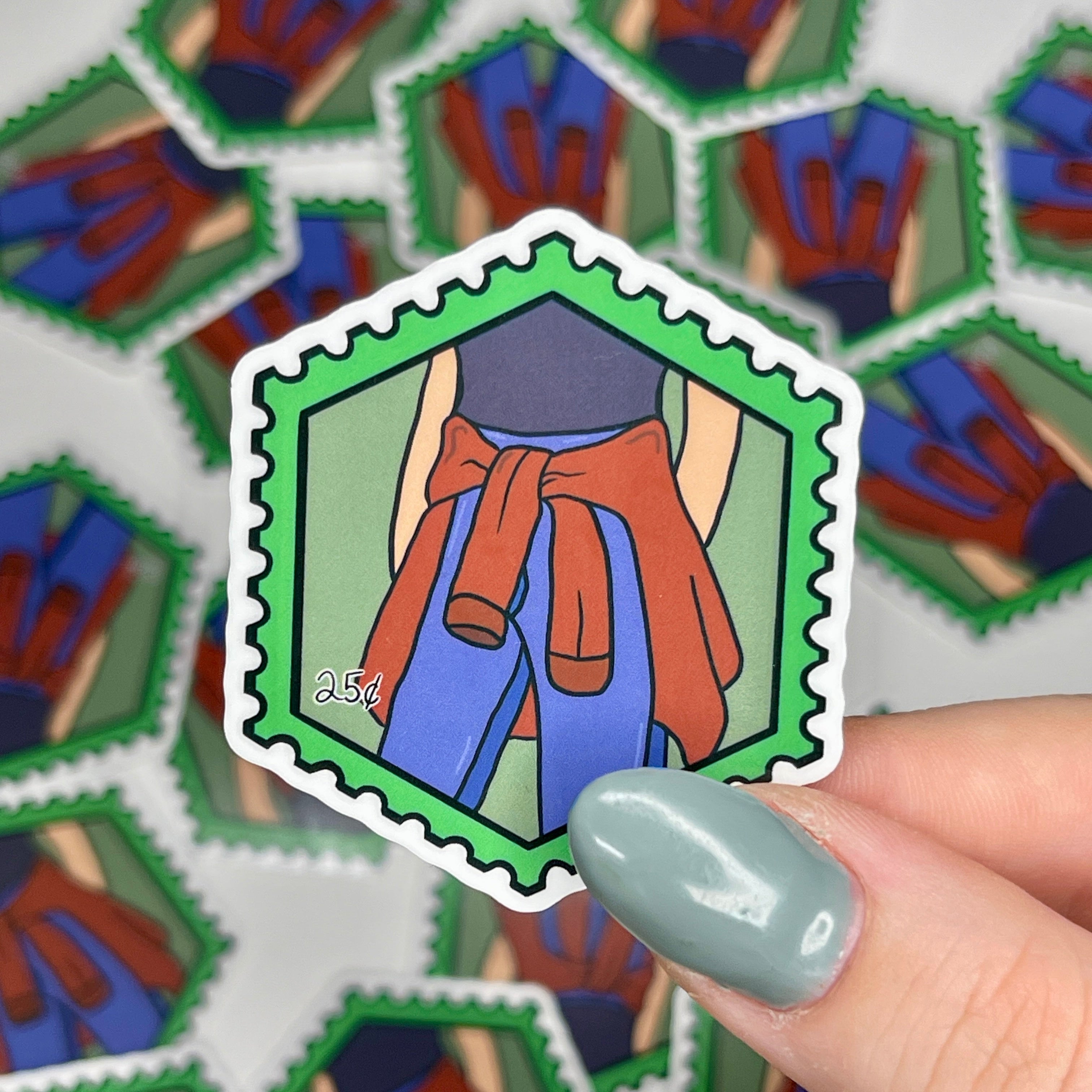 90s Flannel - Glossy Vinyl Sticker