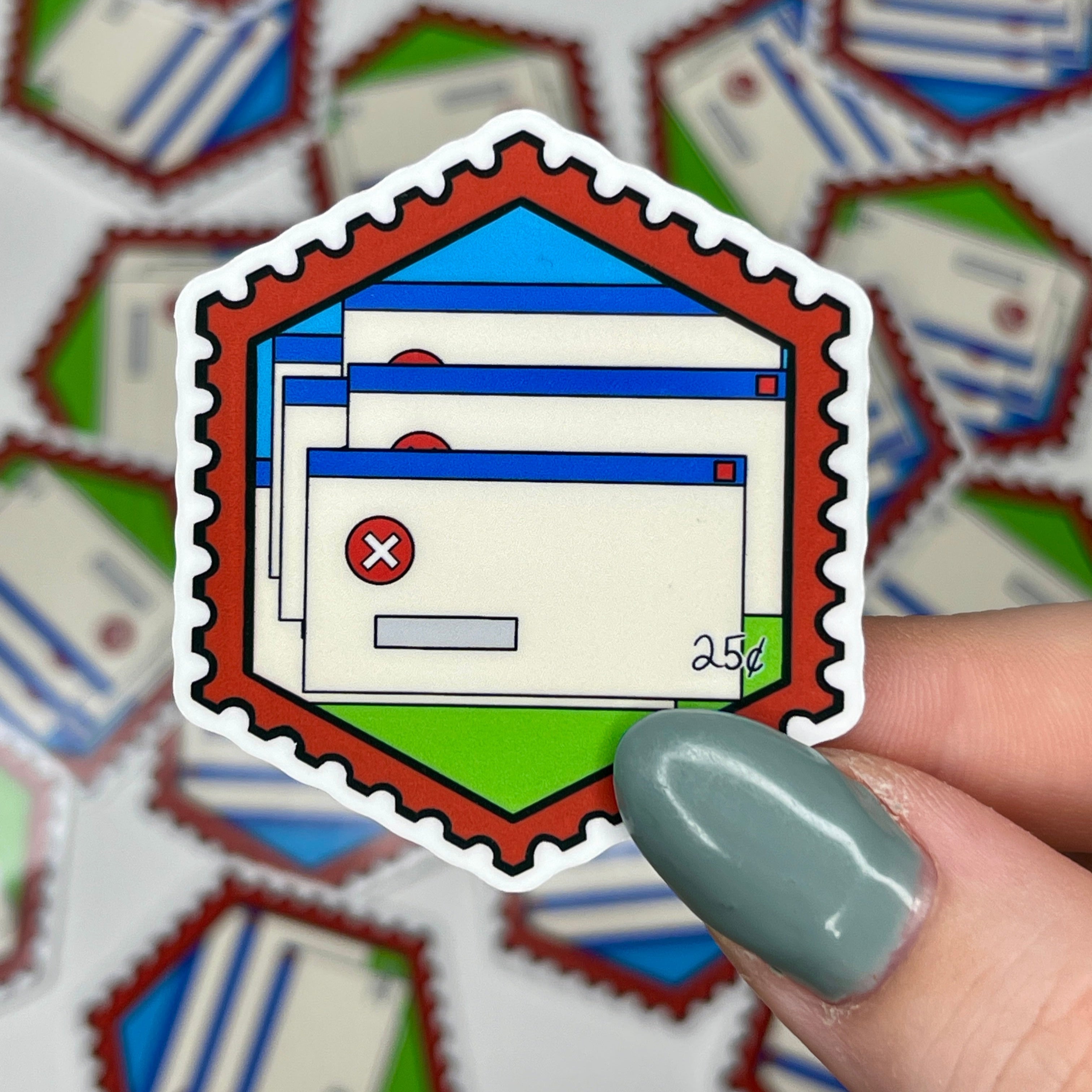 90s Windows Error Message - Glossy Vinyl Sticker