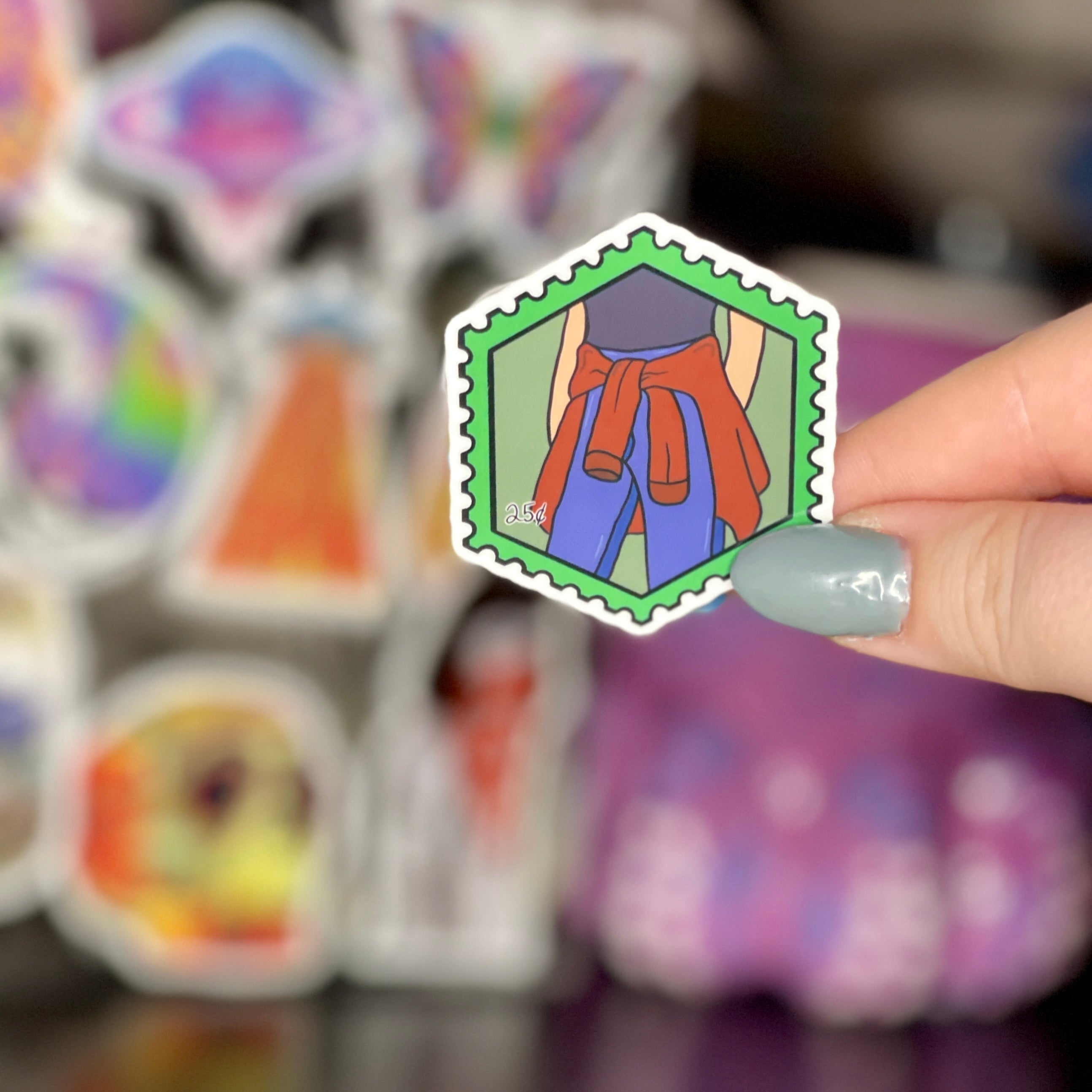 90s Flannel - Glossy Vinyl Sticker