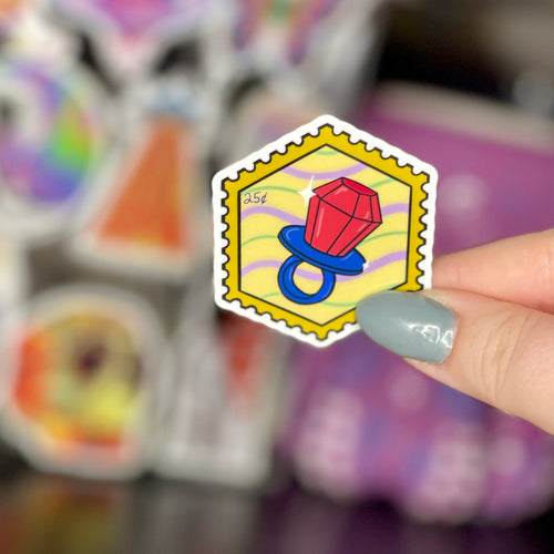 90s Ring Pop - Glossy Vinyl Sticker