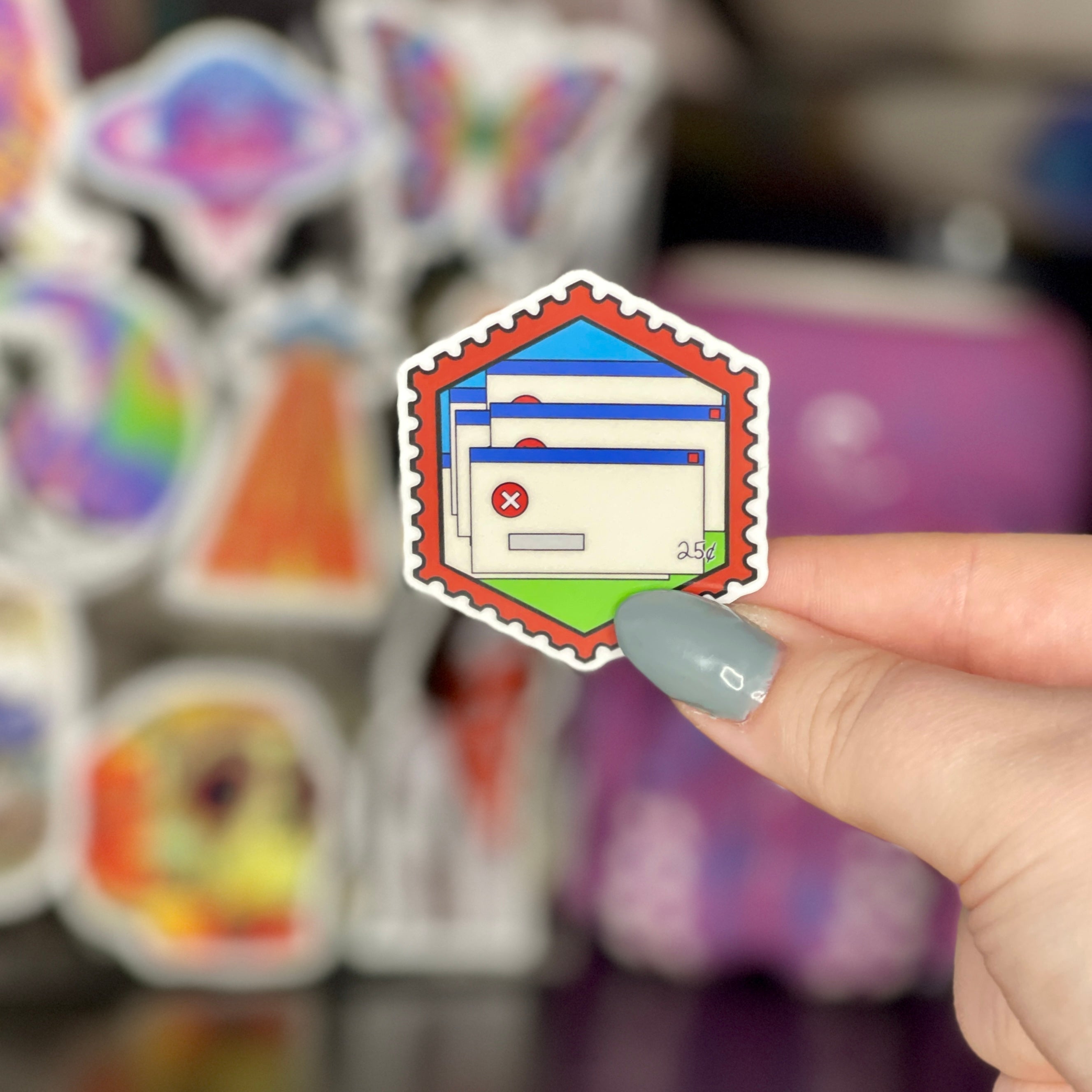 90s Windows Error Message - Glossy Vinyl Sticker