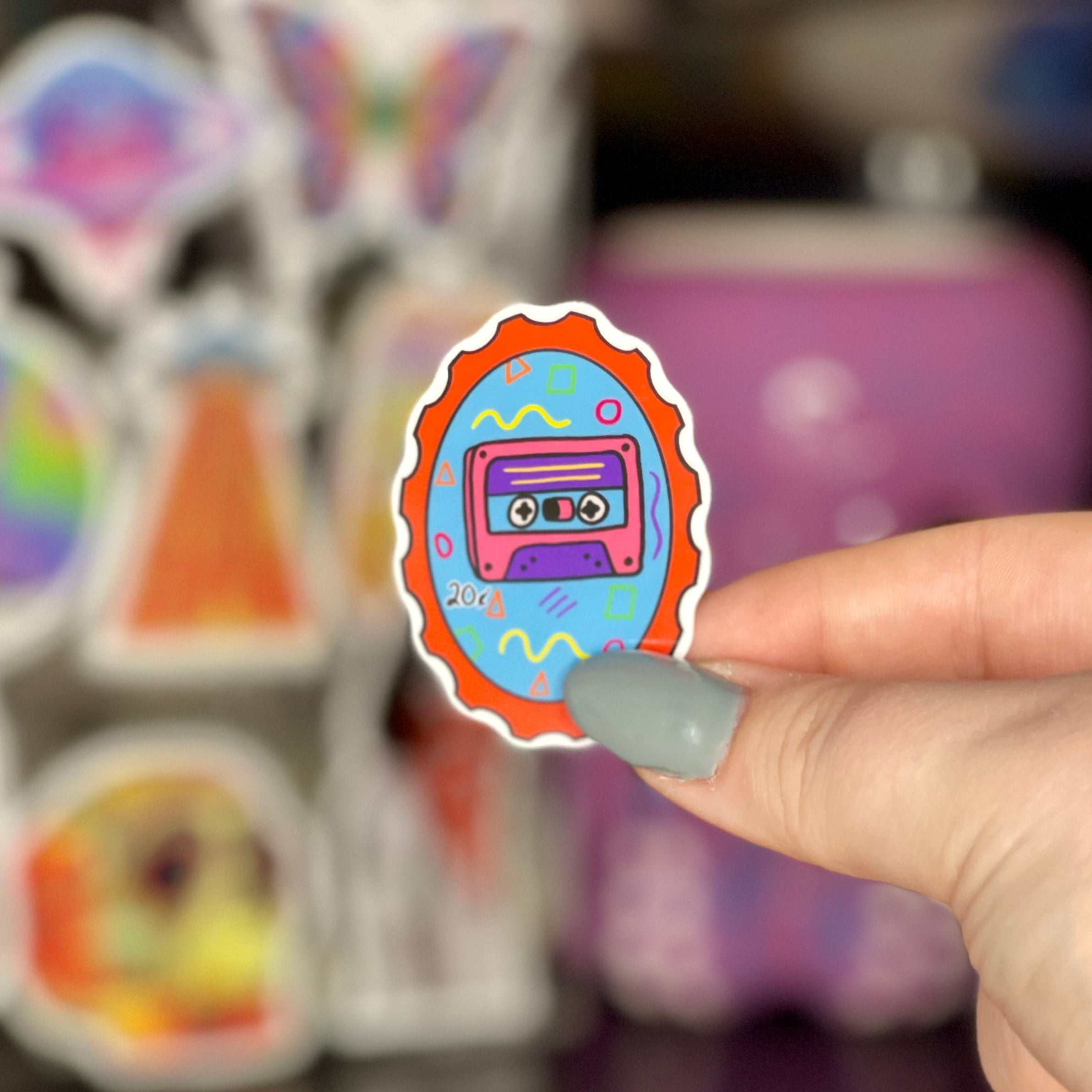 80s Cassette - Glossy Vinyl Sticker