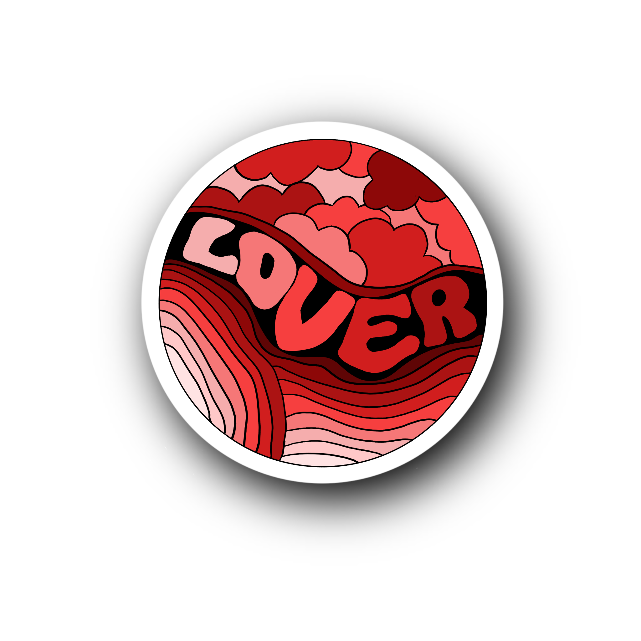 Red Lover - Glossy Vinyl Sticker